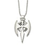 Gothic Cross Pendant Necklace in Stainless Steel
