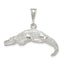 Sterling Silver Alligator Charm with Polished Anti-Tarnish Finish 925 Solid