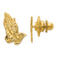 14K Gold Praying Hands Tie Tac with Polished Solid Finish