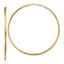 10k Diamond-cut Square Tube Endless Hoop Earrings
