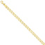 14K Gold Hand-Polished Fancy Anchor Bracelet 7 Elegant and Solid