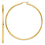 Sterling Silver Gold-Tone Polished 2.5x70mm Hoop Earrings
