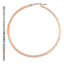 14K Rose Gold Diamond Accent Round Hoop Earrings Polished Elegant Design by Sophia Jewelers