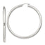 Sterling Silver 4mm Round Hoop Earrings