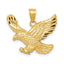 14K Gold Diamond-Cut Eagle Pendant for Men Polished & Solid
