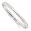 Sterling Silver Polished and Diamond Cut Flexible Bangle