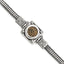 Ancient Coins Sterling Silver and Bronze Antiqued Widow's Mite Coin 7 inch Fancy Lobster Clasp Bracelet with a Certificate of Authenticity
