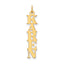 14K Vertical Name Plate Charm