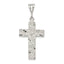 Sterling Silver 925 Cross Pendant with Polished Anti-Tarnish Finish