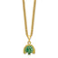 Luxury Giftware by Jere Pewter Bejeweled Crystals Gold-tone Enameled PERO Peacock on Oval Trinket Box with Matching 18 Inch Necklace
