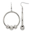 Stainless Steel Polished Drop Dangle Earrings for Women