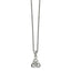 Chisel Stainless Steel Polished with Preciosa Crystal Trinity Knot Pendant on a 16 inch Cable Chain with a 1 inch Extension Necklace