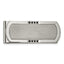 Chisel Stainless Steel Brushed and Polished with Black CZ Money Clip