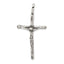 Sterling Silver 925 Crucifix Charm with Polished Antique Finish