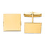 14K Yellow Gold Polished Square Cuff Links