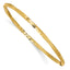 14K Gold Satin Diamond-Cut Twist Bangle for Women by Sophia Jewelers