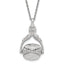 1928 Jewelry Silver-tone Three Sided Spinning Floral Pattern Oval 13mm Lockets 30 inch Necklace Holds 6 Photos