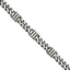 Sterling Silver Mens Antiqued Brushed Curb/Bar Bracelet