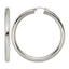 Stainless Steel Polished Hoop Earrings for Women
