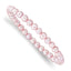 6-7mm Pink Semi-round Freshwater Cultured Pearl Stretch Bracelet