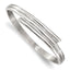 Stainless Steel Polished Hinged Bangle Bracelet for Women