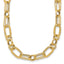 14K Polished and Textured Fancy Greek Key Link Necklace