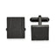 Stainless Steel Black IP-Plated Laser Cut Cuff Links