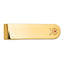 14k Men's Polished and Textured with Red Enamel Masonic Shriner Small Money Clip