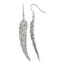 Stainless Steel Polished Cubic Zirconia Drop Dangle Earrings for Women
