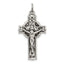 Sterling Silver 925 Polished Irish Crucifix Pendant Antique Inspired