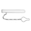 Sterling Silver 925 Tie Clip with Rhodium Polished Finish Engravable