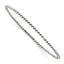 Sophia Jewelers Handcrafted Sterling Silver Slip-on Bangle with Polished Finish