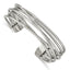 Stainless Steel Polished Twisted 18mm Cuff Bangle Bracelet for Women