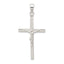 Sterling Silver 925 Polished Crucifix Pendant with Anti-Tarnish Finish Solid Design
