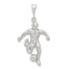 Sterling Silver 925 Polished Soccer Player Charm for Men