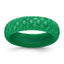 Mermaid Pattern Wedding Band in Green Silicone, 5.7mm