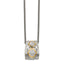 Shey Couture Sterling Silver Antiqued with 14K Accent Diamond 18 Inch Necklace