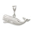 Sterling Silver 925 Whale Pendant with Polished Finish and Anti-Tarnish Design