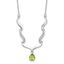 Sophia Jewelers Sterling Silver Peridot Topaz Necklace with 2in Extender