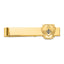 14k Men's Polished and Textured with Blue Enamel Masonic Large Tie Bar