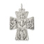 Antiqued Sterling Silver Reversible 4-Way Medal Pendant