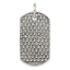 Sophia Jewelers 925 Sterling Silver Polished Anti-Tarnish Dog Tag Pendant