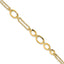 14K Polished Fancy Double-stranded Link Bracelet