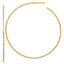 14k Polished 1.2 x 70mm Solid C-Hoop Post Earrings