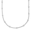 Herco Platinum Polished Bezel Set 30 Lab Grown Diamond Station Necklace