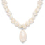 Sterling Silver FW Cultured Pearl Drop 18in Necklace