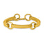 Sterling Silver Yellow Plate Vicenza Staus Link Bracelet