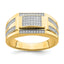 10K Men's CZ Signet Ring