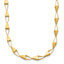 14K Polished Geometric Link Necklace