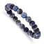 8mm Sodalite Agate Beaded Stretch Bracelet